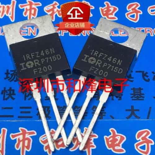 6pcs/lot IRFZ46N TO-220 55V 53A In Stock