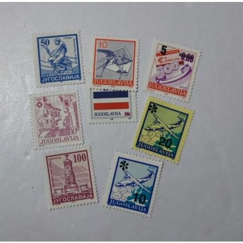 8PCS Yugoslavia stamps， Post Stamps Postage Collection