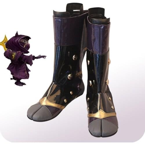 Anime Cosplay LOL Real Hurt Band Kennen Shoe Halloween Short Punk Boots A