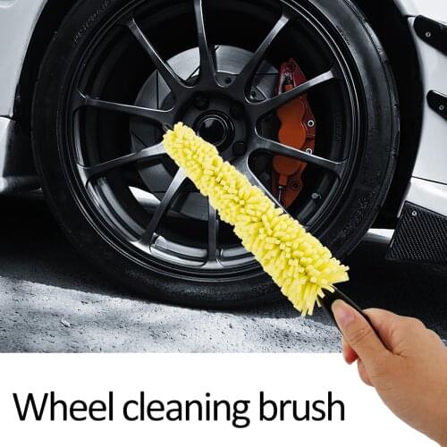 Car Accessories Interior Car Wheel Washing Brush Plastic Handle Vehicle Wheel Rims Tire Cleaning Brush Car Brush Washing Tools