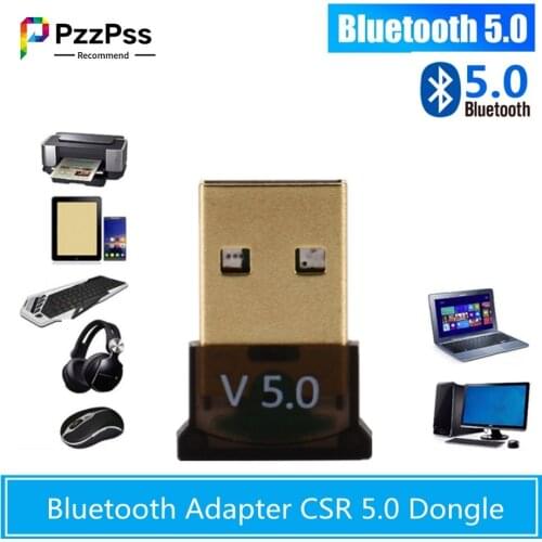 USB Bluetooth5.0 Adapter Transmitter Receiver CSR 5.0 Audio Bluetooth Adapter Wireless USB Adapter Suitable for Desktop Notebook