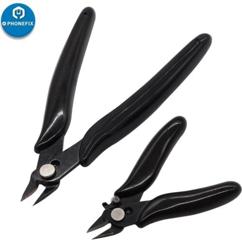 Diagonal Pliers Mini Wire Flush Cutter TU-109 5" Micro Diagonal Cutting Pliers Wires Insulating Rubber Handle Model Pliers