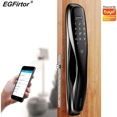 Tuya Fingerprint Door Lock Wifi Mobile Phone Remote Control Password IC Card Key Unlock Security Home Electronic Smart Lock