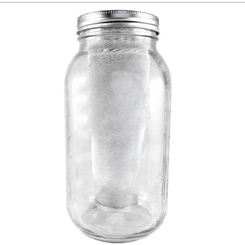 Cold Coffee Maker Coffee Filters for Wide Mouth Mason Jar Stainless Steel Ultra Fine Mesh Tea with Fruit Infuser Iced Coffee Mak