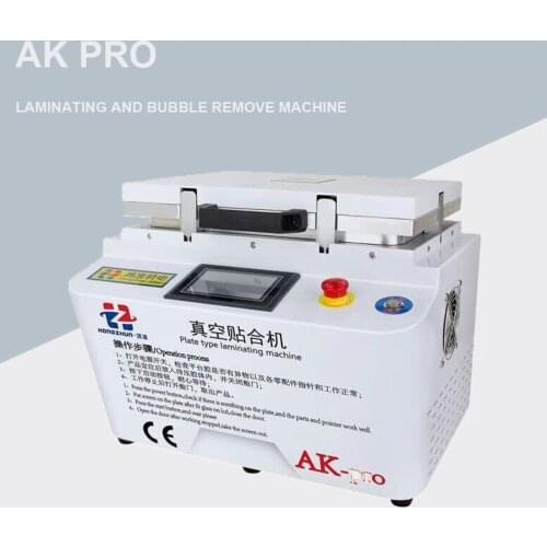 AK PRO oca laminator Vacuum lamination machine repair lcd refurbish machine oca laminator machine for iphone edge screen repair
