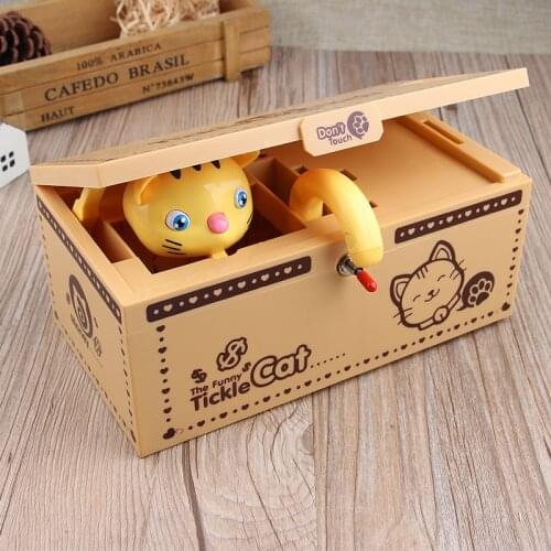 Cute Kitty Piggy Bank Cat Electronic Money Box With Music And Light Desk Toy Coin Saving Box For Kids Birthday Christmas Gift