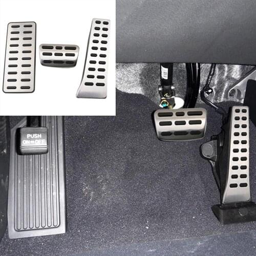 Stainless Steel Car Pedal Pad Cover Fit For Sonata Santa Fe Tucson IX35 IX45 Azera Veloster Elantra GT Brake Fuel Gas Footrest P