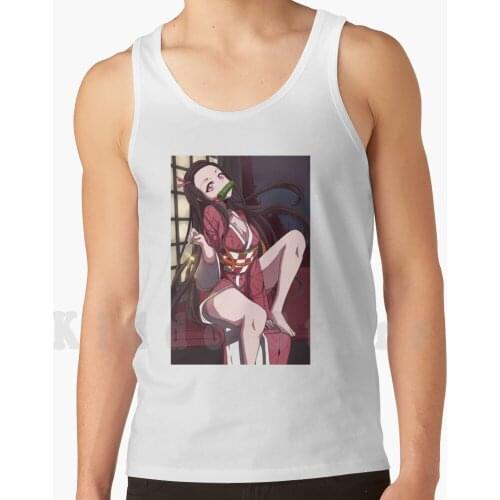 Nezuko Sexy Demon tank tops vest sleeveless Hot Nezuko Sexy Ecchi Cute Kny