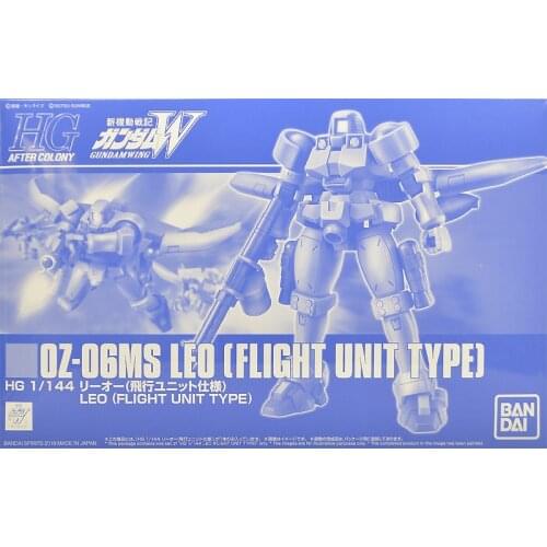 Original Bandai Gundam Model HGAC PB HG 1/144 OZ-06MS Leo(FLGHT UNIT TYPE) Plastic Model Kit Assemble Model Action Figures