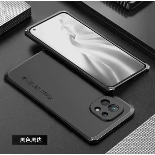 Original Case For Xiaomi Mi 11 Lite Luxury Metal Armor Phone Cases For Xiaomi Mi 11 Ultra Shockproof Bumper Hard PC Back Cover