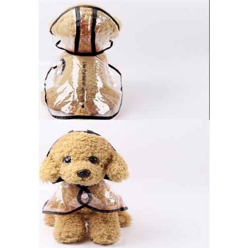 Pet Jacket for Rain Dog Transparent Raincoat Adjuastable Waterproof Coat for Small Medium Large Dogs Hooded Windproof Design