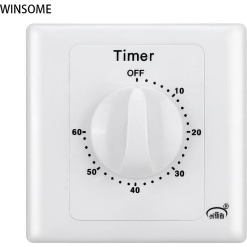 60Mins Timer Switch 10A Rotary Switch Timer Smart Switch Light Switch Cover Smart Home Automation switch controller Countdown