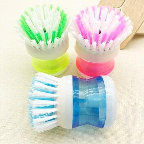Manufacturers burst the creative plastic automatic liquid pot brushing dishes brush cleaning hydraulic brush pot artifacts