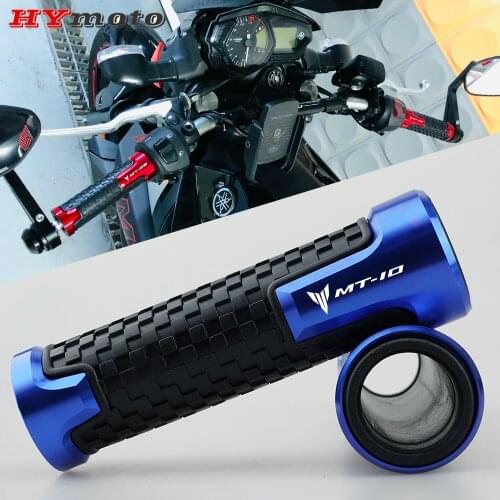 For YAMAHA MT10 FZ10 MT 10 2016-2018 7/8'' 22mm Handlebar Grips Motorcycle Dirt Bike Moto Handle Bar End Cap Weight Plugs Slider