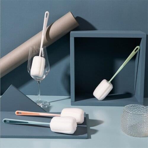 Brush cup cleaning long handle washing bottle brush without dead corners to remove tea stains sponge small brush