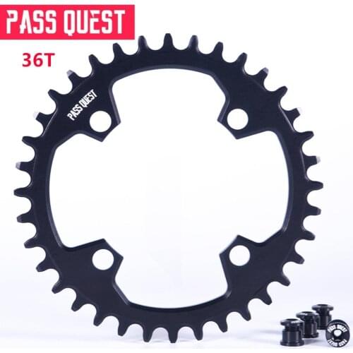 PASS QUEST Standard 96BCD Mountain Bike Titanium Plated Round Sprocket/Chain 32T-48T Bicycle Sprocket/Sprocket Deore Crank Set