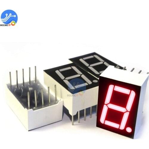 0.56 inch LED Display 7 Segment 1 Bit/2 Bit/3 Bit/4 Bit Cathode Anode Digit Tube Common Display Segment Red for Arduino