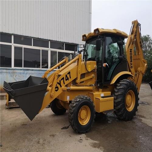 SY747 Excavation Loading Bucket Excavator Backhoe Loader Factory Price