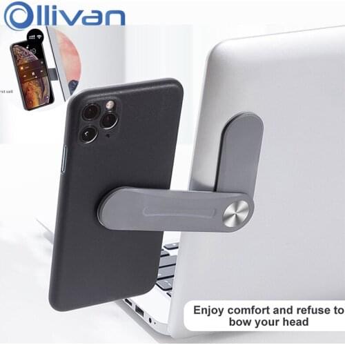 Universal Phone Stand Adjustable Holder Screen Support Holder Laptop Side Mount Connect Bracket For Mobile Phone Accessories