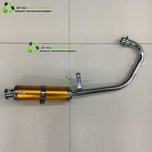 Motorcycle Exhaust Full System Muffler Contact Pipe Slip-On For Honda CG125 CG150 CG200 CG 125 150 200