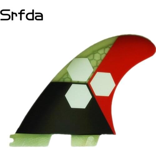 Surfboard fin 3pcs/set High quality FCS II G5 fins with fiberglass honey comb material 001 size M /G5