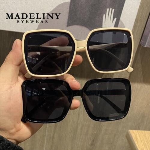 MADLEINY Vintage Square Oversized Sunglasses Women 2020 New Fashion Brand Design Sun Glasses Female Driving Goggles UV400 MA727