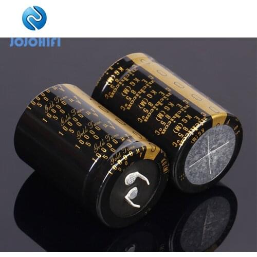 1pcs-6pcs 10000UF 50V 35x50mm KG Type II 50V/10000UF Gold Tune Pitch 10mm Audio Capacitors Electrolytic Capacitor Alloy Feet