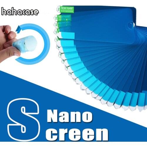 1000pcs Nano Soft Clear Screen Protector Explosion Protective Film Guard For iPhone 13 Pro Max 12 Mini 11 XS XR X 8 7 6 Plus SE