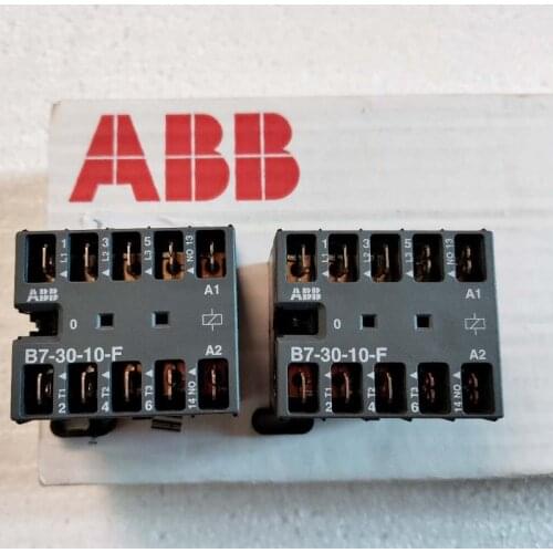 ABB B6, B7 3-pole mini contactors – with flat pin connection AC operated B6-30-10-F B6-30-01-F B7-30-10-F B7-30-01-F