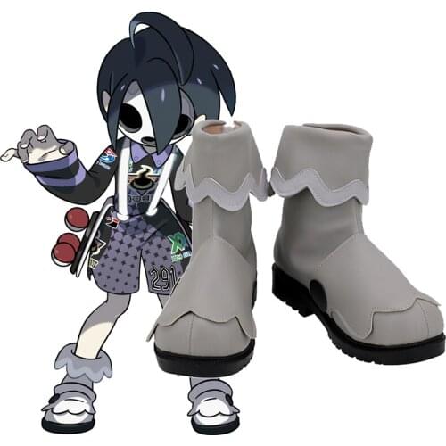 Anime Pocket Monsters Galar Leader Allister Cosplay Boots PU Leather Shoes Halloween Onion Cosplay Shoes Boots