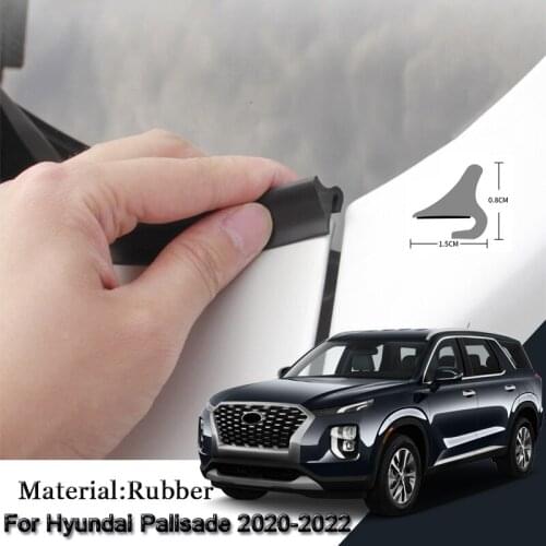 DIY Car Seal Strip Windshied Spoiler Filler Protect Edge Weatherstrip Strip Sticker Accessories For Hyundai Palisade 2020-2022