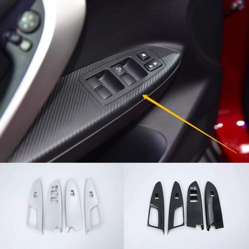 Car Accessories Interior Decoration LHD ABS Armrest Window Lift Down Rises Cover For Mitsubishi Eclipse Cross 2018 Car-styling