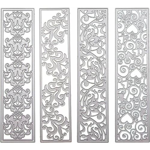 Flower Pattern Border Metal Cutting Dies Stencil Scrapbooking DIY Album Stamp Paper Card Embossing Decor Craft