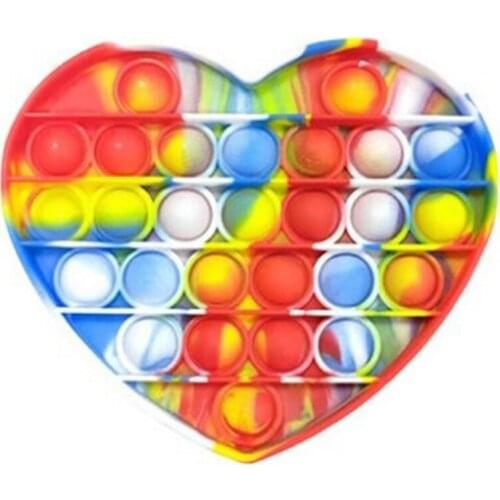 Rodent Rainbow Color Soft Desktop Bubble Toys Childrens Mental Arithmetic Desktop Educational Toy Puzzle Game Gift