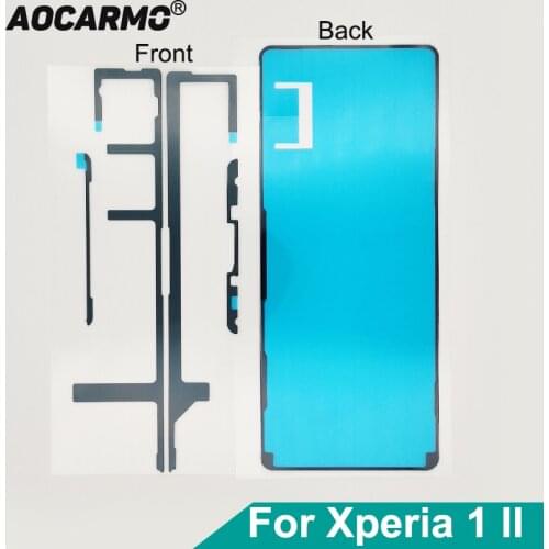 Aocarmo LCD Screen Display Adhesive Front Frame Sticker Glue Tape For SONY Xperia 1 II X1ii XQ-AT52 XQ-AT51 SO-51A MARK2