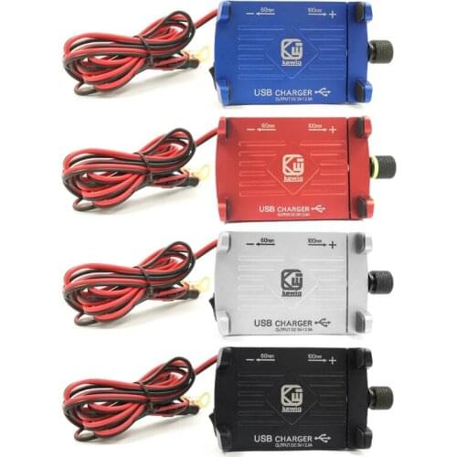 Metal Motorcycle Handlebar Phone Mount Holder with USB Charger for Smartphone