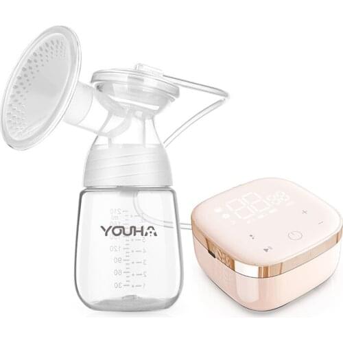 YOUHA Electric Breast Pump Portable Breast Pumps Set Baby Accessories Newborn Breastfeeding Milk Extractor for Home Travel