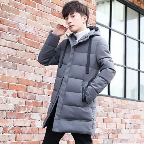 2021Winter New Mens Cotton-padded Jacket Casual Mid-length Thick Warm Hooded Jacket Large Size Men Clothing Jackets for Men
