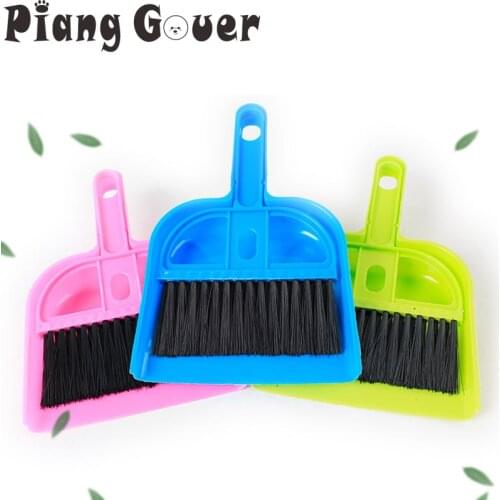 Dog Cat Portable Mini Broom Dustpan Suit Pet Cleaning Supplies