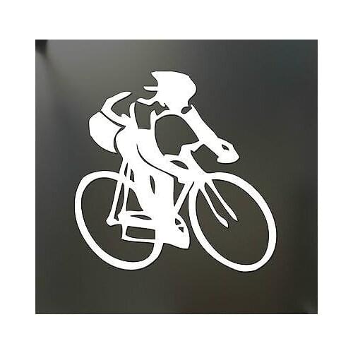 Drop shipping Cycling Sticker Road Bike Swim Run triathlon window sticker 15cm