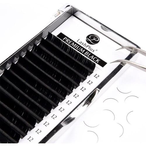 LASHPLUS CD Curl Matte Flat Eyelash Extensions Individual Mink Softer Ellipse Lash extension Split Tips Ligher 3D Looking Cilios