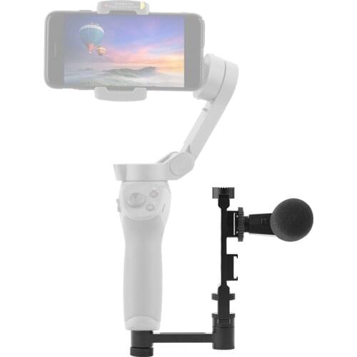 With Cold Shoe Interface for DJI OM 4 Osmo Mobile 2 3 Gimbal Protable LED Video Light Mount Holder Extension Arm Mount Bracket
