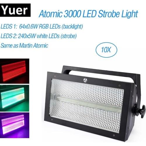 Super Bright Martin Atomic 3000W Strobe Light Disco Lamp Flash Light DMX Dj Stage Lighting Effect Disco Wash Strobe Light Music