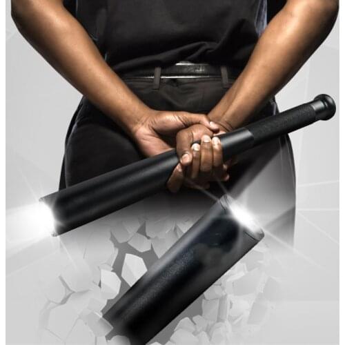 LED Flashlight Baseball Bat Style 3 Modes Super Bright SOS Flash Light Torch for Emergency Outdoor Fishing Camping Hiking