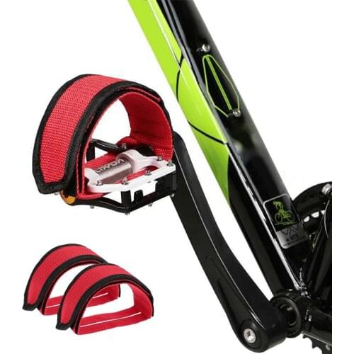 1 Pair Bicycle Pedal Straps Nylon Clip Foot Tape Fixed Gear Beam Strap Super Light Outdoor Mountain Bike Road Cycling Cover