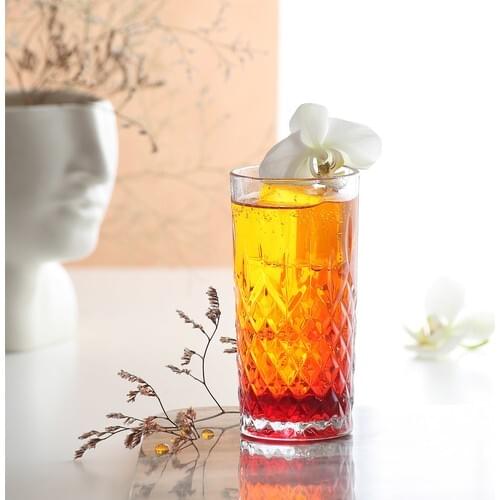 Lava 4 Pcs Soft Drink Cup Glass Cups Water Wine Soft Drink Beverage Kitchen Decor Fruit Juice Set Cup Glass Cups