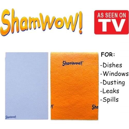 High Quality Non-Abrasive Super Absorbent Shamwow Shammys Washing Drying Sham Towel Cleaning Wiping Rags Kitchen Tool Wow