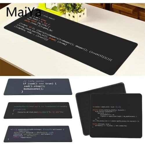 Maiya Top Quality Program Words Rubber Mouse Durable Desktop Mousepad Free Shipping Large Mouse Pad Keyboards Mat