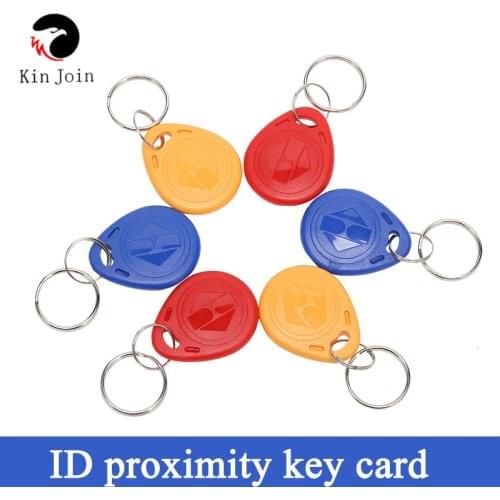 10Pcs RFID Tag Key Fob Keyfobs Keychain Ring Token 125Khz Proximity ID Card Chip EM for Access Control Attendance