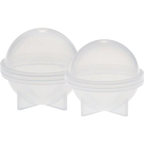 2 Sets Transparent Silicone Mold 3D Ball 30mm 40mm Moulds for Polymer Clay, Crafting, Resin Epoxy, Jewelry Making
